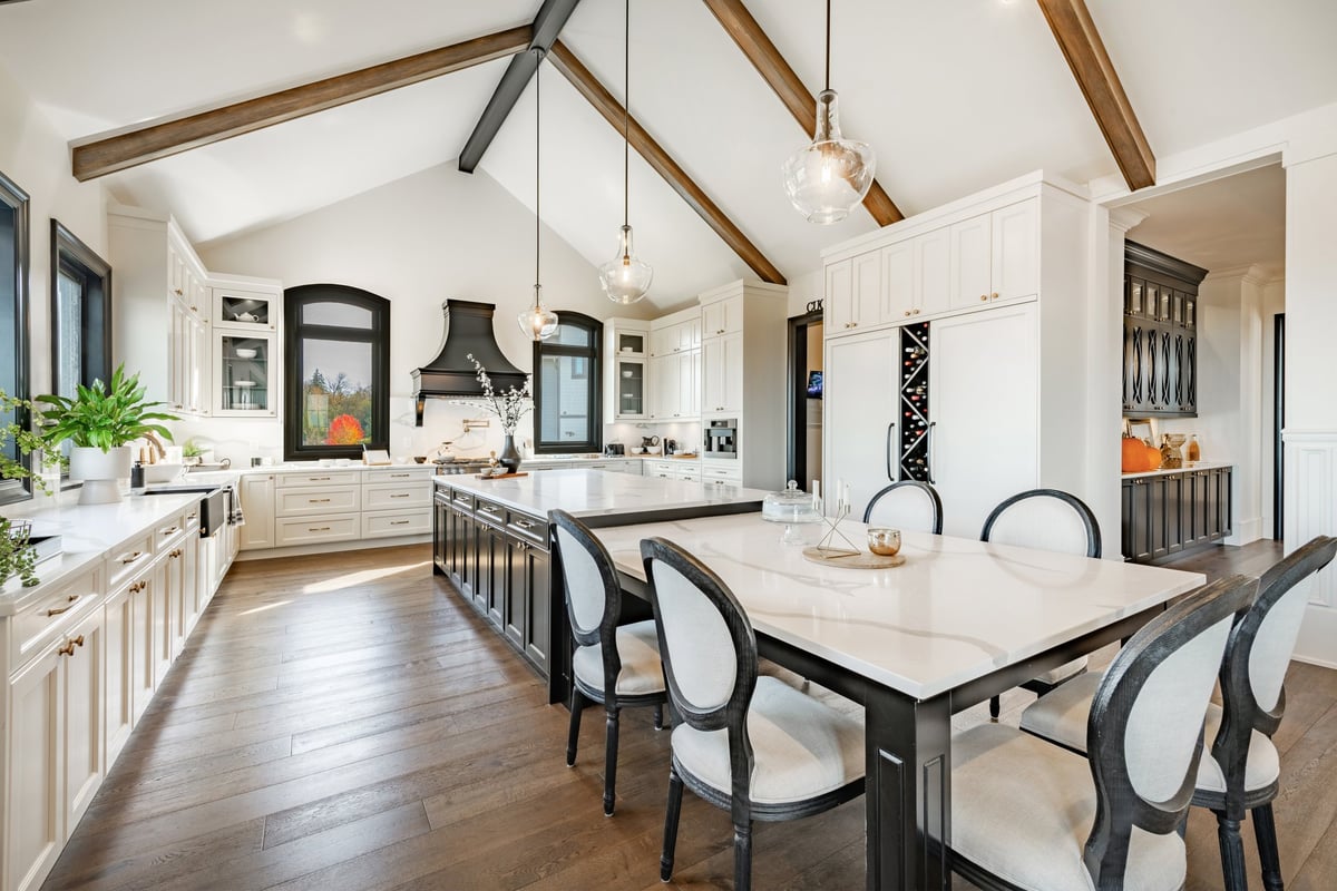 Luxury modern kitchen interior